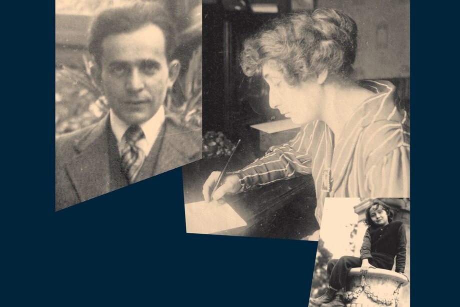 Paula, Josef und Frieda Fruchter Collage von drei Personen