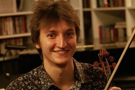 Ludwig Dorner mit Violine