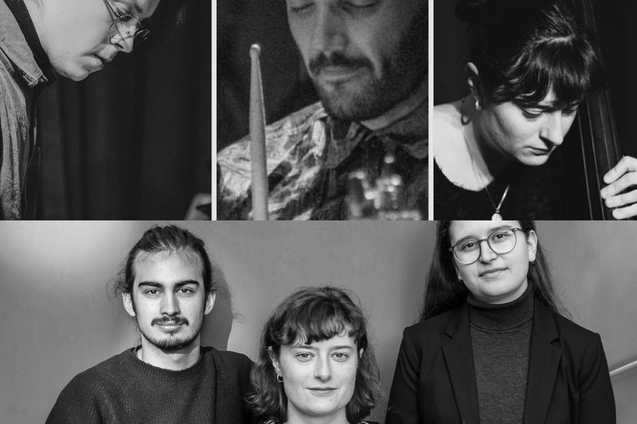 Hedwig Janko Trio // Kretsu I Streitmatter I Weiß Trio Die Mitglieder des Hedwig Janko Trios und des Kretsu Streitmatter Weiß Trios