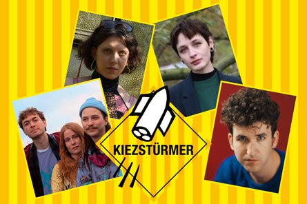 Kiezstürmer 2025 Portraits der 5 Regiestudierenden
