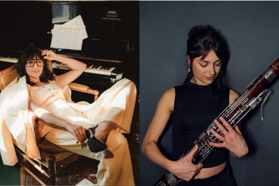 Collage von Künstlerinnenfotos von Monta Tup?ijenko und Jeanne Lavalle