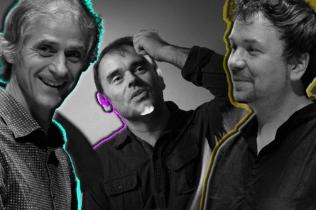 Stockhausen?/?Weber?/?Héral: Inside Out Künstlerporträts mit bunter Umrandung