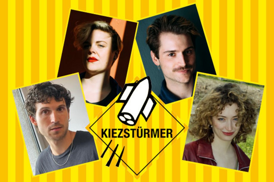 Kiezstürmer Collage 2024 Collage of portraits of 4 people