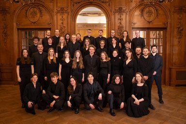 Kammerchor der HfMT Februar 2025 Gruppenfoto vom Kammerchor