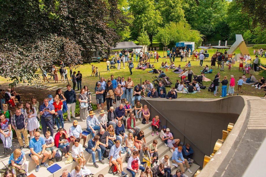 JazzHall SummerFestival 2025 Foto von vielen Personen von oben