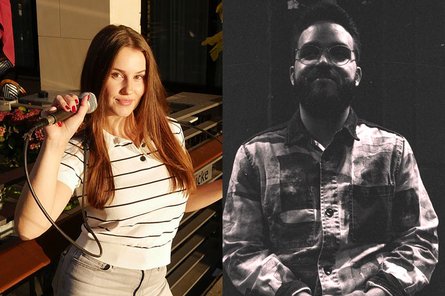 2025-12-18 Victoria Stauber/Alexander Demos Collage von Porträts der Künstler:innen