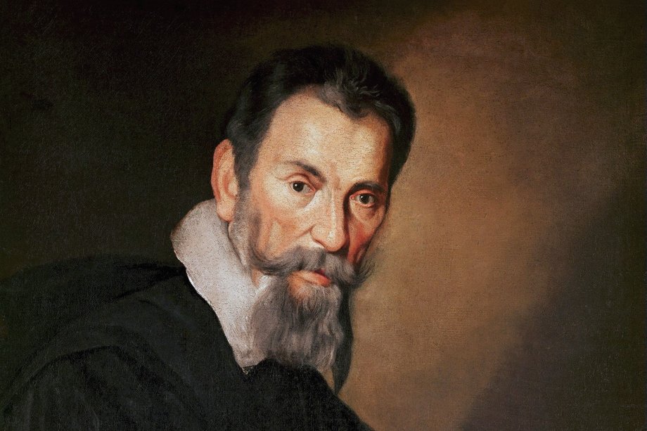 Claudio Monteverdi, Gemälde von Bernardo Strozzi (um 1630) Gemälde von Claudio Monteverdi