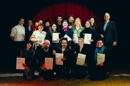 Gruppenfoto mit den Stipendiat:innen