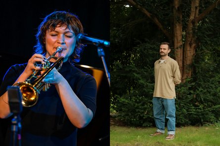 2026-01-14 The Truth About Eve / Bukemia Collage aus zwei Künstler:innenporträts