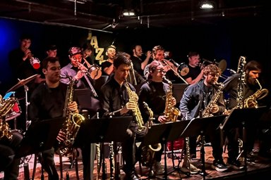 Jazz band on stage