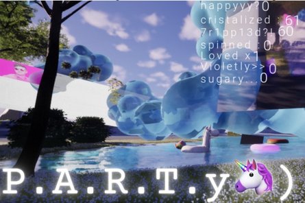P.A.R.T.y???? surreale Ansicht eines Pools mit Elementen aus einem Videospiel