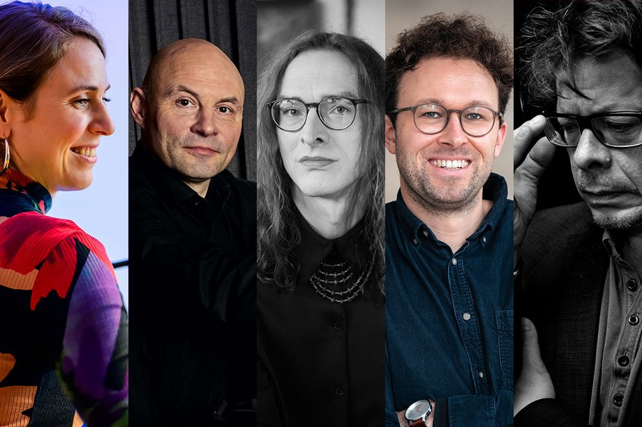 2026-02-28 5 Pianists 10 Stories 5 Porträts in einer Collage