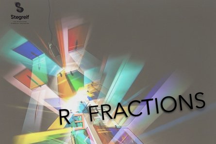 Farbe Reflexionen und Schrift