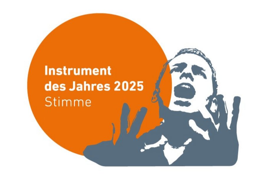 Instrument des Jahres 2025 Zeichnung einer singenden Person