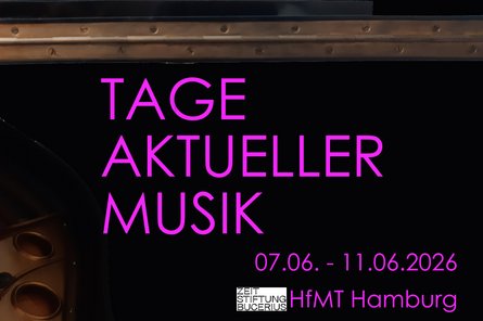 Tage aktueller Musik 2026 Schrift "Tage aktueller Musik"