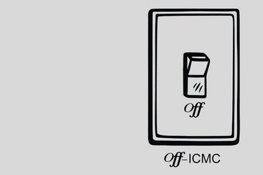 Off-ICMC logo; light switch with "Off" lettering