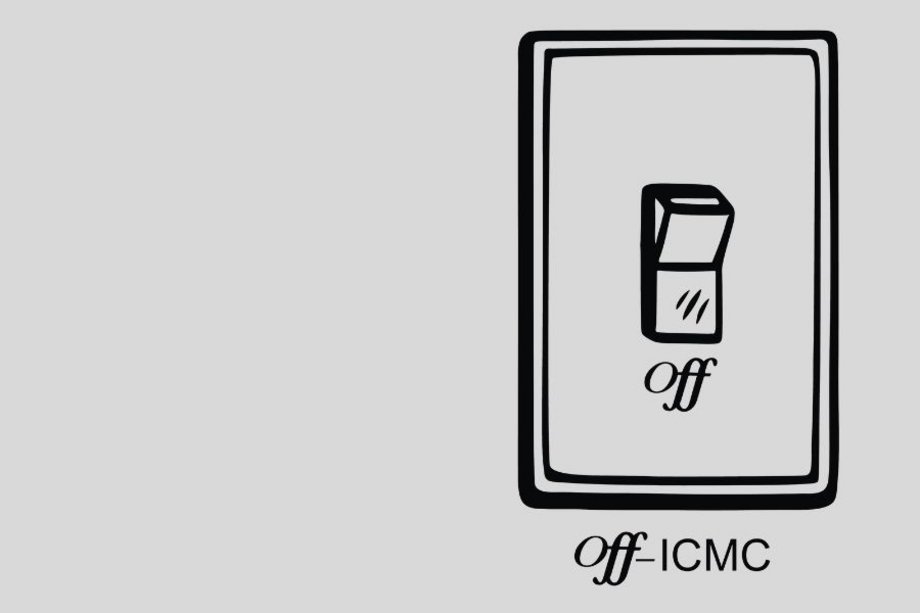 Off-ICMC Logo 2026 Logo der Off-ICMC; Lichtschalter mit Schriftzug "Off"