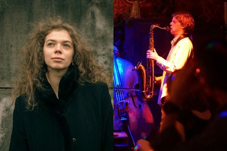 2026-01-22 Fernanda von Sachsen/Moritz Christiansen Collage von zwei Künstler:innenporträts