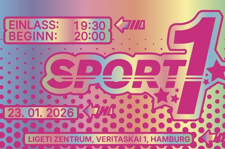 bunte Grafik mit Sport1-Aufschrift