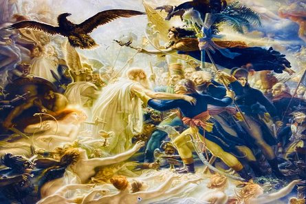 2026-01-29 Ossian und die Musik um 1800 Gemälde mit vielen Personen und Engeln sowie Vögeln im Himmel