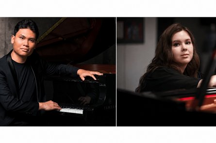 Calvin Abdiel und Maria Narodytska Zwei Portraits