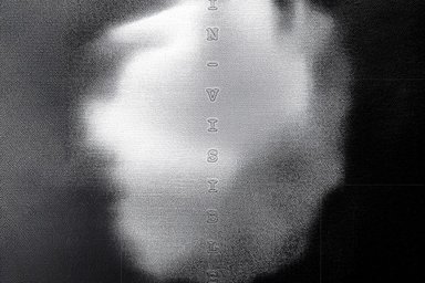 2026-01-28 IN-VISIBLE schwarz-weiße Grafik mit der senkrecht ausgerichteten Schrift "invisible"