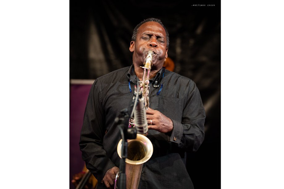 David Murray Quartet Foto von David Murray am Saxophon