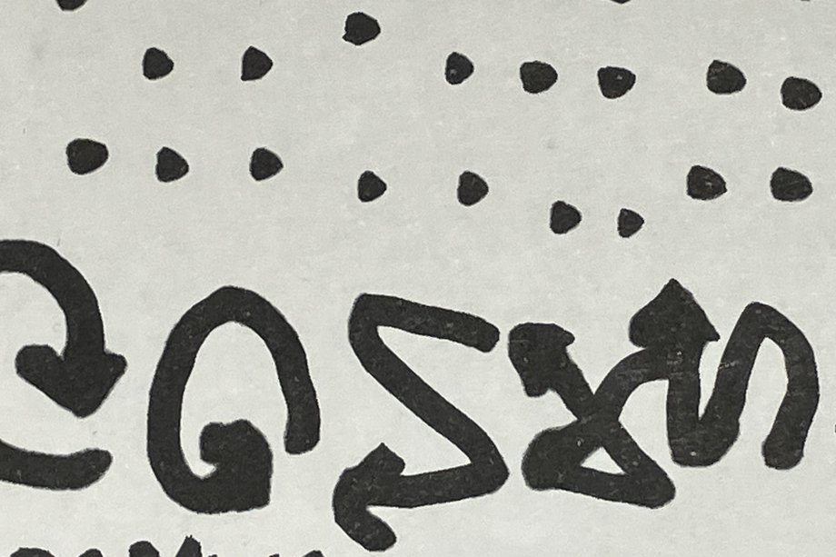 Abstrakte Malerei in schwarz weiß