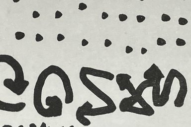 Abstrakte Malerei in schwarz weiß